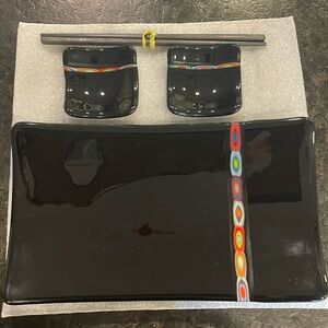Fused glass sushi set- hand crafted